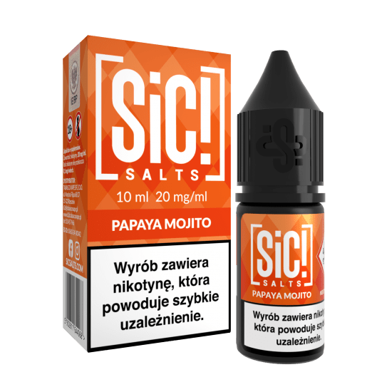 SALT TPD SIC! MOJITO 20MG 10ML - PAPAYA MOJITO -zdjęcie numer 1