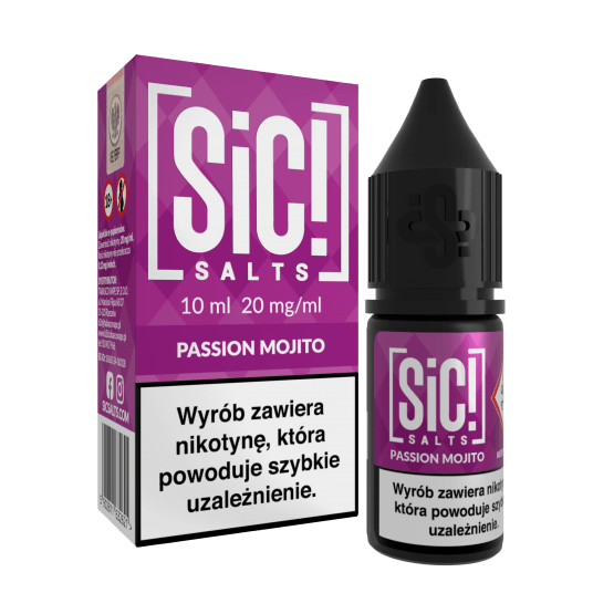 SALT TPD SIC! MOJITO 20MG 10ML - PASSION MOJITO -zdjęcie numer 1