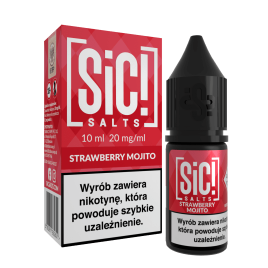 SALT TPD SIC! MOJITO 20MG 10ML - STRAWBERRY MOJITO -zdjęcie numer 1