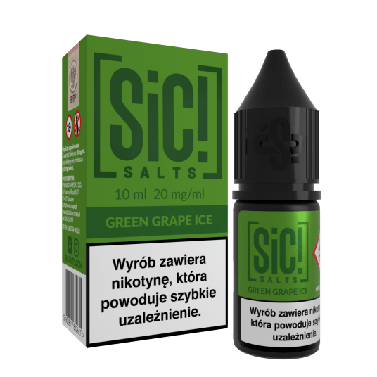 SALT TPD SIC! SIMPLEX 20MG 10ML - GREEN GRAPE ICE -zdjęcie numer 1