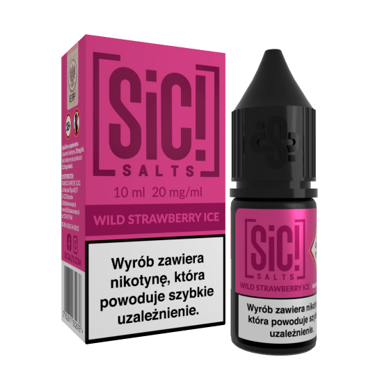 SALT TPD SIC! SIMPLEX 20MG 10ML - WILD STRAWBERRY ICE -zdjęcie numer 1
