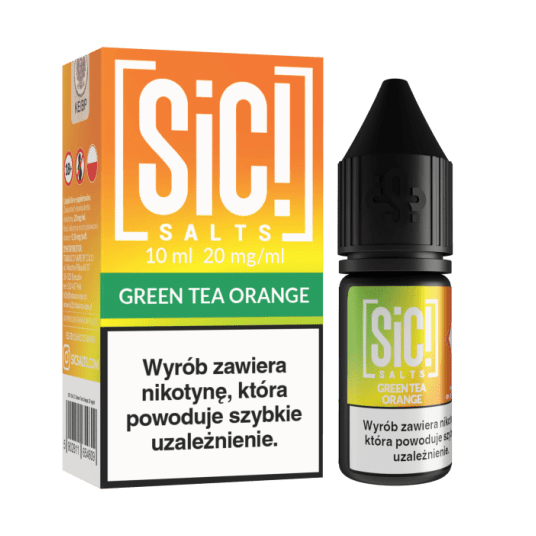SALT TPD SIC! THEA 20MG 10ML - GREEN TEA ORANGE -zdjęcie numer 1