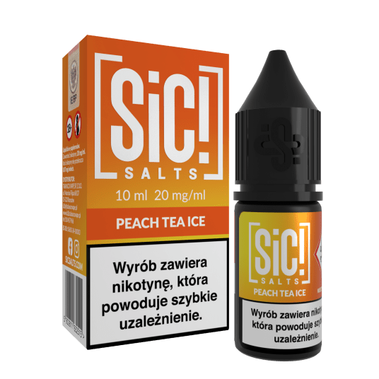 SALT TPD SIC! THEA 20MG 10ML - PEACH TEA ICE -zdjęcie numer 1