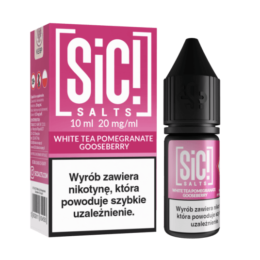 SALT TPD SIC! THEA 20MG 10ML - WHITE TEA POMEGRANATE GOOSEBERRY -zdjęcie numer 1