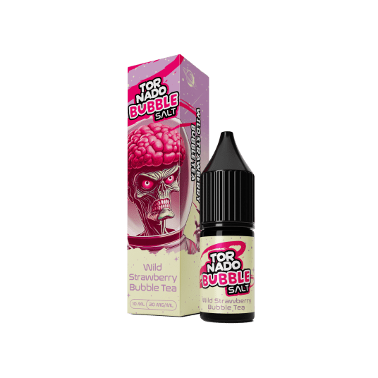 SALT TPD TORNADO BUBBLE SALTS 20MG 10ML - WILD STRAWBERRY BUBBLE TEA -zdjęcie numer 1