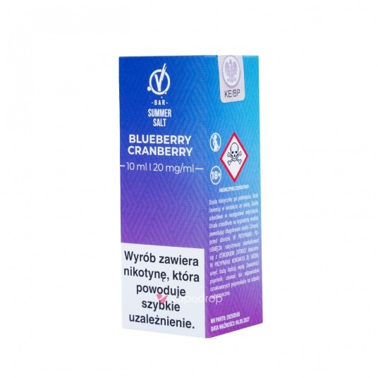 SALT TPD VBAR 20MG 10ML - BLUEBERRY CRANBERRY -zdjęcie numer 1