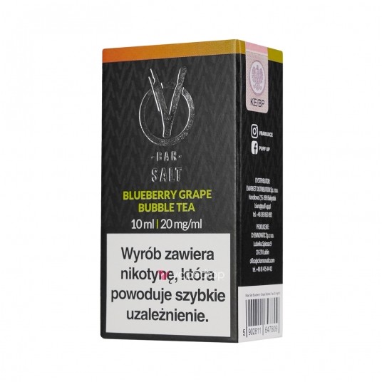 SALT TPD VBAR 20MG 10ML - BLUEBERRY GRAPE BUBBLE TEA -zdjęcie numer 1