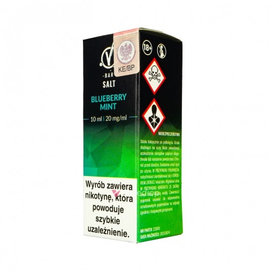 SALT TPD VBAR 20MG 10ML - BLUEBERRY MINT -zdjęcie numer 1