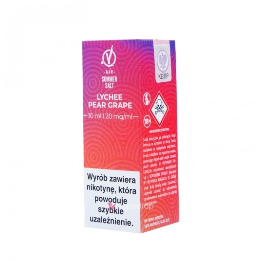 SALT TPD VBAR 20MG 10ML - LYCHEE PEAR GRAPE -zdjęcie numer 1