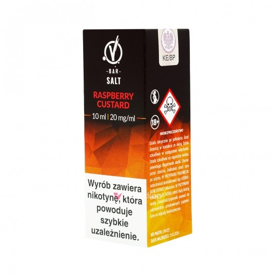 SALT TPD VBAR 20MG 10ML - RASPBERRY CUSTARD -zdjęcie numer 1