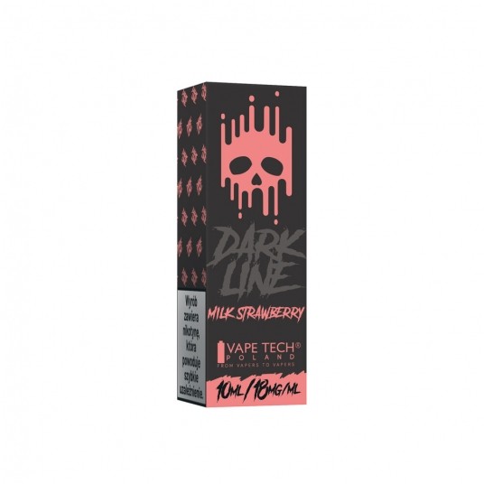 TPD DARK LINE 10ML - MILK STRAWBERRY 18MG -zdjęcie numer 1