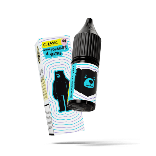 TPD GO BEARS CLASSIC 10ML - CZARNA PORZECZKA & MENTHOL 06MG -zdjęcie numer 1