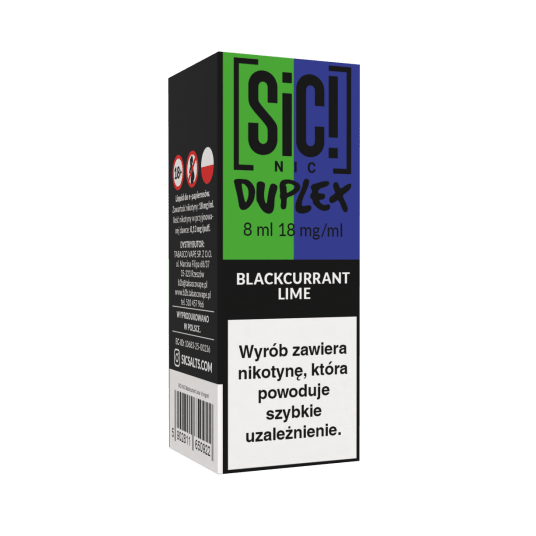 TPD SIC! 8ML - BLACKCURRANT LIME 18MG -zdjęcie numer 1