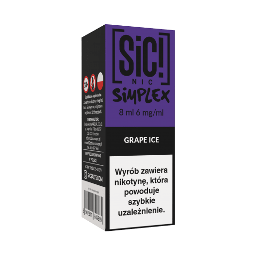 TPD SIC! 8ML - GRAPE ICE 06MG -zdjęcie numer 1