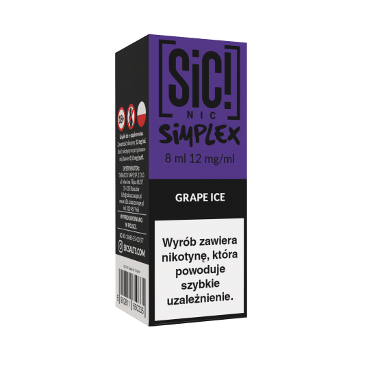 TPD SIC! 8ML - GRAPE ICE 12MG -zdjęcie numer 1