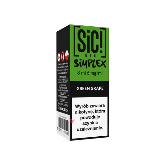 TPD SIC! 8ML - GREEN GRAPE 06MG -zdjęcie numer 1