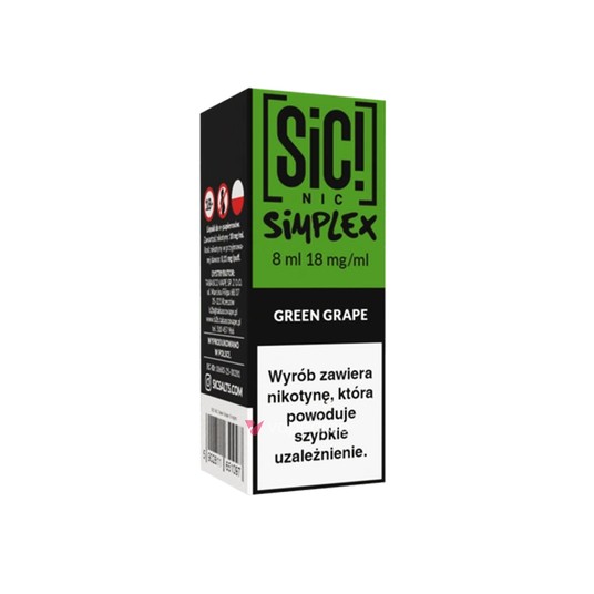 TPD SIC! 8ML - GREEN GRAPE 18MG -zdjęcie numer 1