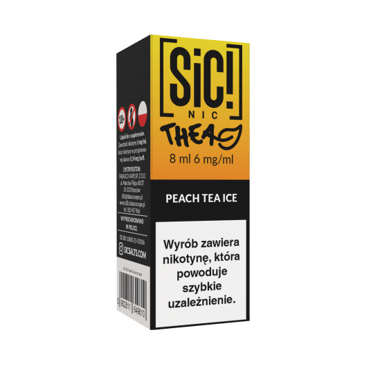 TPD SIC! 8ML - PEACH TEA ICE 06MG -zdjęcie numer 1