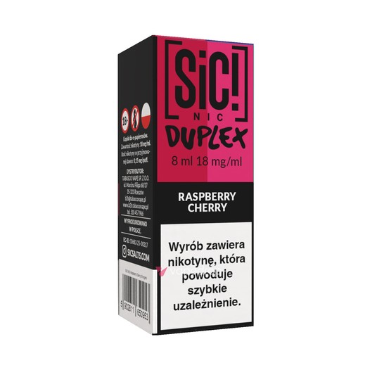 TPD SIC! 8ML - RASPBERRY CHERRY 18MG -zdjęcie numer 1
