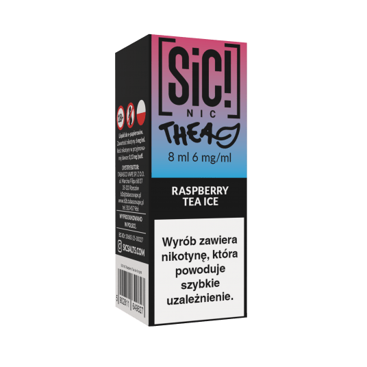 TPD SIC! 8ML - RASPBERRY TEA ICE 06MG -zdjęcie numer 1