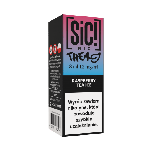 TPD SIC! 8ML - RASPBERRY TEA ICE 12MG -zdjęcie numer 1