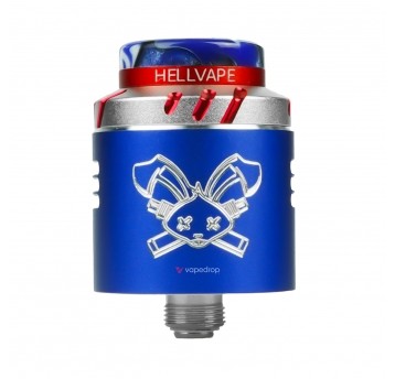 ATOMIZER HELLVAPE DEAD RABBIT SOLO RDA 6TH ANNIV EDN - BLUE SILVER