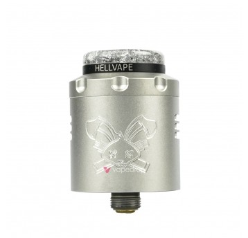 ATOMIZER HELLVAPE DEAD RABBIT V3 RDA 6TH ANNIV EDN - SILVER BLACK