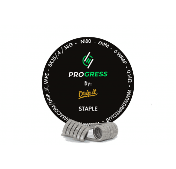 PREBUILT PROGRESS BY DRIP IT STAPLE - 0.14 OHM