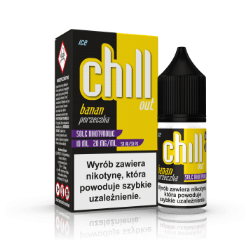 SALT TPD CHILL OUT 20MG 10ML - BANAN PORZECZKA ICE