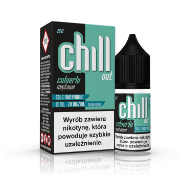 SALT TPD CHILL OUT 20MG 10ML - CUKIERKI MIĘTOWE ICE