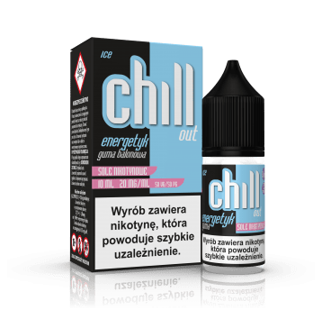 SALT TPD CHILL OUT 20MG 10ML - ENERGETYK GUMA BALONOWA ICE