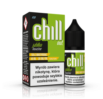 SALT TPD CHILL OUT 20MG 10ML - KWAŚNE JABŁKO ICE