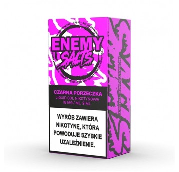 SALT TPD ENEMY SALTS 18MG 9ML - CZARNA PORZECZKA