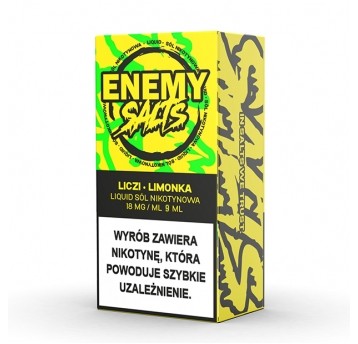SALT TPD ENEMY SALTS 18MG 9ML - LICZI LIMONKA