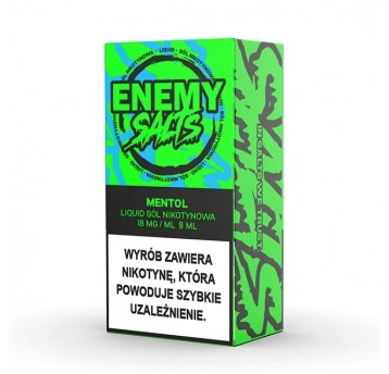 SALT TPD ENEMY SALTS 18MG 9ML - MENTHOL