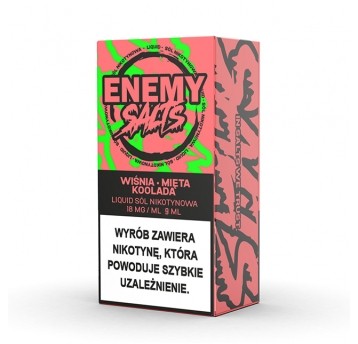 SALT TPD ENEMY SALTS 18MG 9ML - WIŚNIA MIĘTA KOOLADA