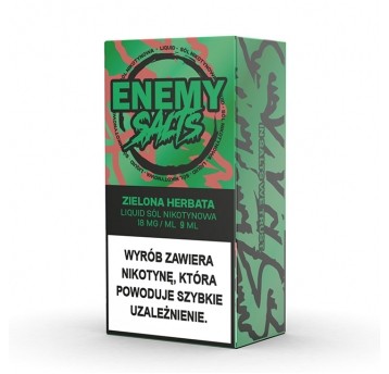 SALT TPD ENEMY SALTS 18MG 9ML - ZIELONA HERBATA