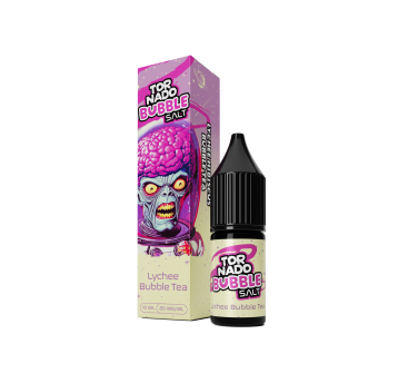 SALT TPD TORNADO BUBBLE SALTS 20MG 10ML - LYCHEE BUBBLE TEA