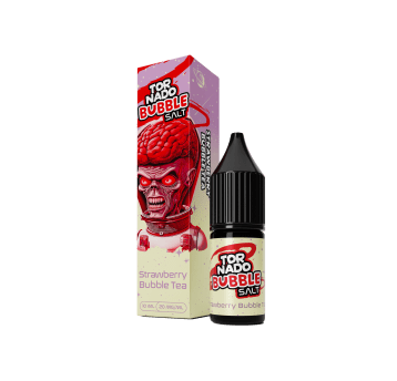 SALT TPD TORNADO BUBBLE SALTS 20MG 10ML - STRAWBERRY BUBBLE TEA